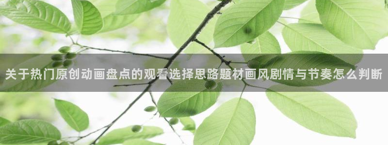 波兰球动画：关于热门原创动画盘点的观看选择思路题材画风剧情与节奏怎么判断
