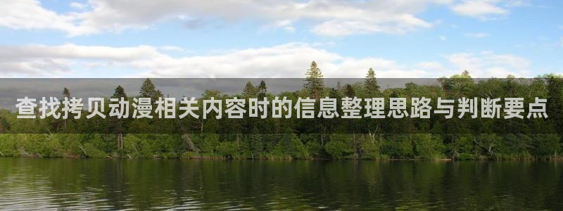动漫overflow:查找拷贝动漫相关内容时的信息整理思路与判断要点